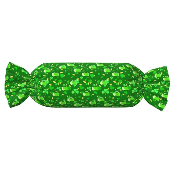 Easygdp St Patrick's Day2 Candy Pillow Cylindrical Pillows Sofa Pillow Neck Hand Support Pillows Lumbar Pillows Including Insert