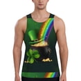 thumbnail image 1 of Easygdp St. Patrick's Day4 Men's Tank Top, Sleeveless Muscle T Shirts, Breathable, Quick-Dry, Loose for Gym, Running, Fitness - XX-Large, 1 of 9