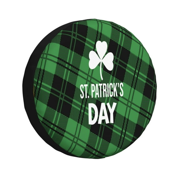 Easygdp St Patrick's day Wheel Cover,Spare Tire Cover,4-17in Spare Tire Cover Universal Fit for Trailer, Car, Truck, SUV, Jeep-17 inch