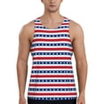 thumbnail image 1 of Easygdp Stars And Stripes Men's Tank Top, Sleeveless Muscle T Shirts, Breathable, Quick-Dry, Loose for Gym, Running, Fitness - X-Large, 1 of 9