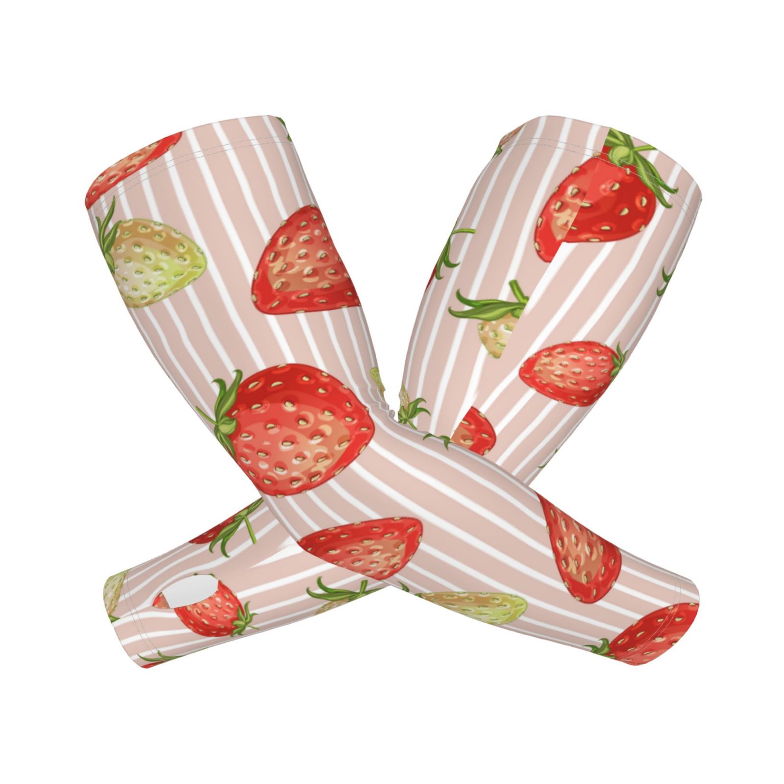 Easygdp Strawberries Cooling Sun Sleeves Arm Sleeves for Men & Women