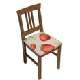 thumbnail image 1 of Easygdp Strawberries Square Chair Cushion Cover Stretch Chair Seat Covers Removable Washable for Hotel, Bedroom, Office, 1 of 9