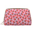 thumbnail image 1 of Easygdp Strawberry Leather Makeup Bag Zipper Pouch Travel Cosmetic Organizer for Women and Girls, Make up Bag with Zipper, 1 of 8