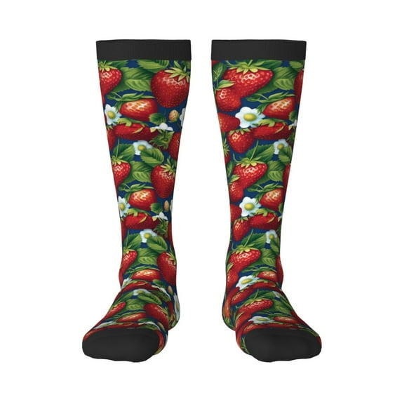 Easygdp Strawberry2 Fashionable Adult Sockings&Sports Sockings&Breathable Sockings, Non-Pilling,Contrasting Color Design