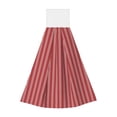 thumbnail image 1 of Easygdp Stripes Red White Kitchen Hand Towels Hanging Tie Towels Fast Drying Dish Cloth with Loop for Bathroom Restroom Home Decor, 1 of 7