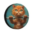 thumbnail image 1 of Easygdp Strong Kitten Lifting Weights Wheel Cover,Spare Tire Cover,4-17in Spare Tire Cover Universal Fit for Trailer, Car, Truck, SUV, Jeep-15 inch, 1 of 6