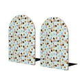 thumbnail image 1 of Easygdp Submarine With Fishes Undersea 2 Pcs Bookend Large Capacity Office Book Ends for Home Office Library School Study Decoration, 1 of 8