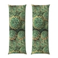 thumbnail image 1 of Easygdp Succulents Long Body Pillowcase - Super Soft Microfiber Body Pillow Case - Envelope Closure, Cool, Anti-Fading- 20x54 in, 1 of 8