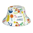 thumbnail image 1 of Easygdp Summer Animal Double-Sided Reflective Fisherman Hat,Sun Visor,Casual Hat,Fluorescent Hat,Suitable For Outdoor And Night Walking,Unisex, 1 of 9