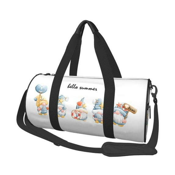 Easygdp Summer Gnome Travel Bag, Camping, Weekend, Carry On Overnight Duffel Bag with Shoulder Strap