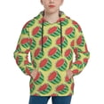 thumbnail image 1 of Easygdp Summer Watermelon Boys Hoodie Kids Sweatshirt Youth Pullover With Hood-Large, 1 of 6