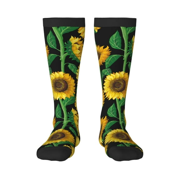 Easygdp Sunflower 1 Fashionable Adult Sockings&Sports Sockings&Breathable Sockings, Non-Pilling,Contrasting Color Design