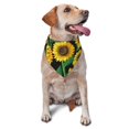 thumbnail image 1 of Easygdp Sunflower 1 Pet Scarf, Dog Triangle Scarf, Printing Dog Bib, Handkerchief Scarf for Small Medium Large Dogs Cats Pets, 1 of 9