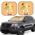thumbnail image 1 of Easygdp Sunflower Gnomes 3 2 Pcs Windshield Sun Shade,Foldable Car Front Window Sun Shade Protection,Blocks Heat And Sunlight,Car Interior Accessories - Small, 1 of 7