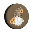 thumbnail image 1 of Easygdp Sunflower Gnomes 4 Wheel Sun Guard, Spare Tire Cover,Universal Trailer Suv Truck Camper Travel,Easy To Install And Remove -17 Inch, 1 of 9