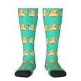 thumbnail image 1 of Easygdp Sunflower Gnomes 5 Soccer Socks Sport Knee High Socks Calf Compression Athletic Socks for Men and Women, 1 of 9