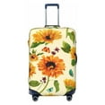 thumbnail image 1 of Easygdp Sunflowers And Butterflies Double-Sided Printed Elastic Suitcase Protective Cover,Invisible Zipper, Business Trip Luggage Cases,Washable And Resistant To Falling -Large, 1 of 9