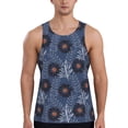 thumbnail image 1 of Easygdp Sunflowers Men's Tank Top, Sleeveless Muscle T Shirts, Breathable, Quick-Dry, Loose for Gym, Running, Fitness - Medium, 1 of 9