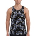 thumbnail image 1 of Easygdp Sunflowers Men's Tank Top, Sleeveless Muscle T Shirts, Breathable, Quick-Dry, Loose for Gym, Running, Fitness - Medium, 1 of 9