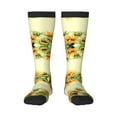 thumbnail image 1 of Easygdp Sunflowers On A Yellow Background Fashionable Adult Sockings&Sports Sockings&Breathable Sockings, Non-Pilling,Contrasting Color Design, 1 of 9