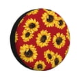 thumbnail image 1 of Easygdp Sunflowers On Red Wheel Sun Guard, Spare Tire Cover,Universal Trailer Suv Truck Camper Travel,Easy To Install And Remove -17 Inch, 1 of 9