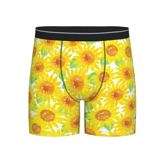 Easygdp Sunflowers2 Men's Boxer Briefs Men’s Underwear Boxer Briefs for Men