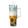 Easygdp Sunlit Sunflower Field Insulated Stainless Steel Hot/Cold