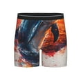thumbnail image 1 of Easygdp Sunset Ocean Watercolor Dolphin Men's Boxer Briefs Men’s Underwear Boxer Briefs for Men, 1 of 7