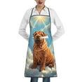thumbnail image 1 of Easygdp Sunshine Cloud Bulldog Apron Waterdrop Resistant with 2 Pockets,Oil Resistant Cooking Kitchen Chef Apron for Women Men, 1 of 7