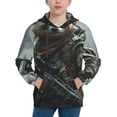 thumbnail image 1 of Easygdp Surreal Panda Warrior Boys Hoodie Kids Sweatshirt Youth Pullover With Hood-Small, 1 of 6