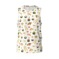 thumbnail image 1 of Easygdp Sushi and Rolls Men's Mesh Basketball Jersey Quick Drying Sleeveless Shirts Fitted Muscle Tank Tops Sport Round Neck T-Shirt - Medium, 1 of 9
