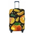 thumbnail image 1 of Easygdp Tangerine Double-Sided Printed Elastic Suitcase Protective Cover,Invisible Zipper, Business Trip Luggage Cases,Washable And Resistant To Falling -Small, 1 of 9