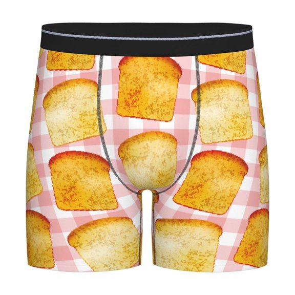 Easygdp Tasty Toasts Men's Boxer Briefs Men’s Underwear Boxer Briefs for Men
