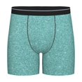 thumbnail image 1 of Easygdp Teal Green Glitter Men's Boxer Briefs Men’s Underwear Boxer Briefs for Men, 1 of 7