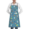thumbnail image 1 of Easygdp Teeth Cosmonaut Apron Waterdrop Resistant with 2 Pockets,Oil Resistant Cooking Kitchen Chef Apron for Women Men, 1 of 7
