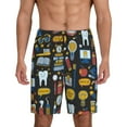thumbnail image 1 of Easygdp Teeth Men's Short Pajama Pants, Sleep Shorts, Household Pants, Casual Pants with Pockets - XX-Large, 1 of 9
