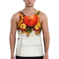 thumbnail image 1 of Easygdp Thanksgiving With Autumn Men's Tank Top, Sleeveless Muscle T Shirts, Breathable, Quick-Dry, Loose for Gym, Running, Fitness - Small, 1 of 9