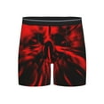 thumbnail image 1 of Easygdp The Red Head Skull Men's Boxer Briefs Men’s Underwear Boxer Briefs for Men, 1 of 7
