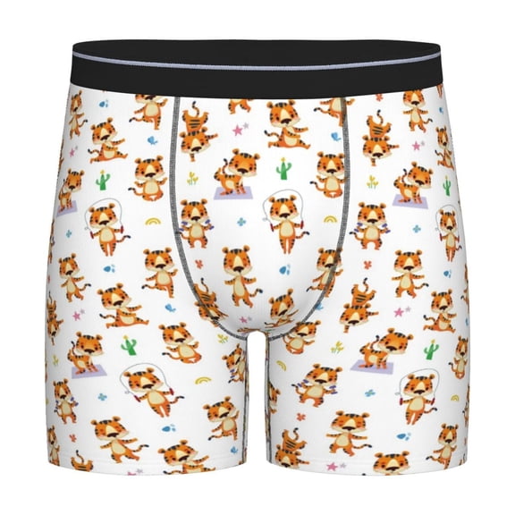 Easygdp Tigers go in for Sports Men's Boxer Briefs Men’s Underwear Boxer Briefs for Men