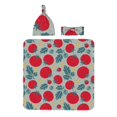 Easygdp Tomato Baby Newborn Receiving Blanket with Matching Headband
