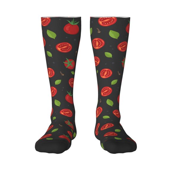 Easygdp Tomatoes1 Fashionable Adult Sockings&Sports Sockings&Breathable Sockings, Non-Pilling,Contrasting Color Design
