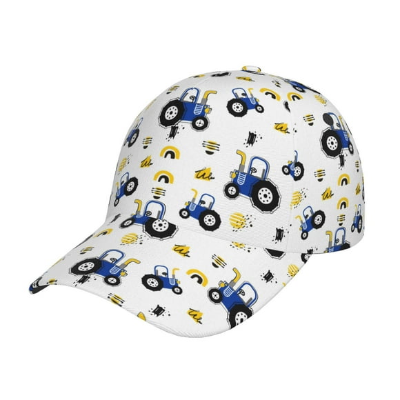 Tractor And Vehicle Baseball Cap with Adjustable Buckle Lightweight, Breathable, Sweat-Absorbent Hat for Outdoor Activities, Sports, and Casual Wear