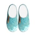 thumbnail image 1 of Easygdp Tranquil Ocean Canoe Journey Slippers for Women Mens Winter Warm Home Slippers Plush Slip on House Slippers for Indoor Outdoor Shoes-35/36, 1 of 7