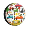 thumbnail image 1 of Easygdp Transports with Animals Automobile Tire Dust Cover, 14-17in Spare Tire Cover Universal Fit for Trailer, Car, Truck, SUV, Jeep - 15 inch, 1 of 9
