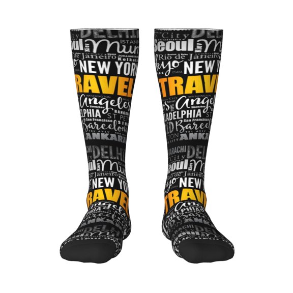 Easygdp Travel Fashionable Adult Sockings&Sports Sockings&Breathable Sockings, Non-Pilling,Contrasting Color Design