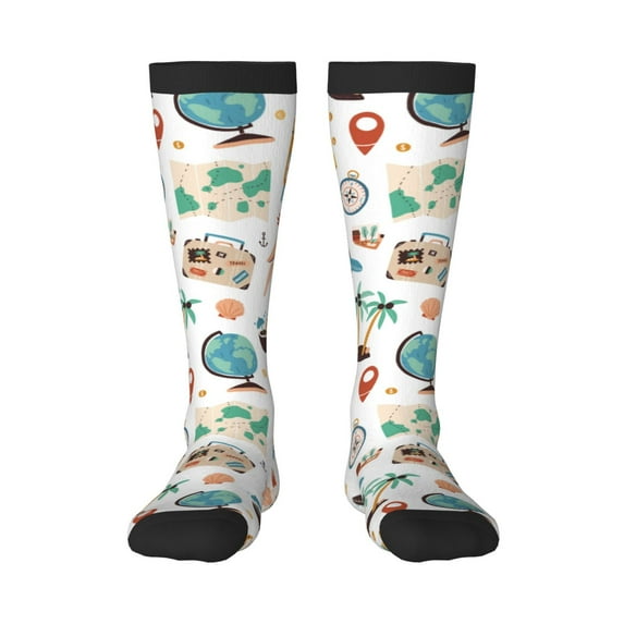 Easygdp Travel1 Fashionable Adult Sockings&Sports Sockings&Breathable Sockings, Non-Pilling,Contrasting Color Design