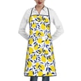 thumbnail image 1 of Easygdp Tropical Lemon Apron Waterdrop Resistant with 2 Pockets,Oil Resistant Cooking Kitchen Chef Apron for Women Men, 1 of 7