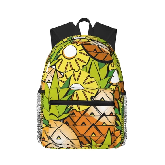 Easygdp Tropical Summer Fruit Casual Laptop Backpack, Large Capacity Schoolpack for School, Travel, Business
