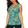 thumbnail image 1 of Easygdp Trucks And Excavators Women's Workout Tank Top, Running Top, Hiking Shirt, Quick-Dry for Running, Yoga, Hiking - Large, 1 of 9