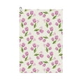 thumbnail image 1 of Easygdp Tulips Flowers Golf Towel 24x16in for Men and Women with Carabiner Clip for Easy Attachment, 1 of 8